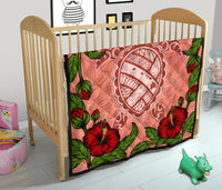 Hawaii Turtle Hibiscus Pink Premium Quilt - Fide Style - Polynesian Pride