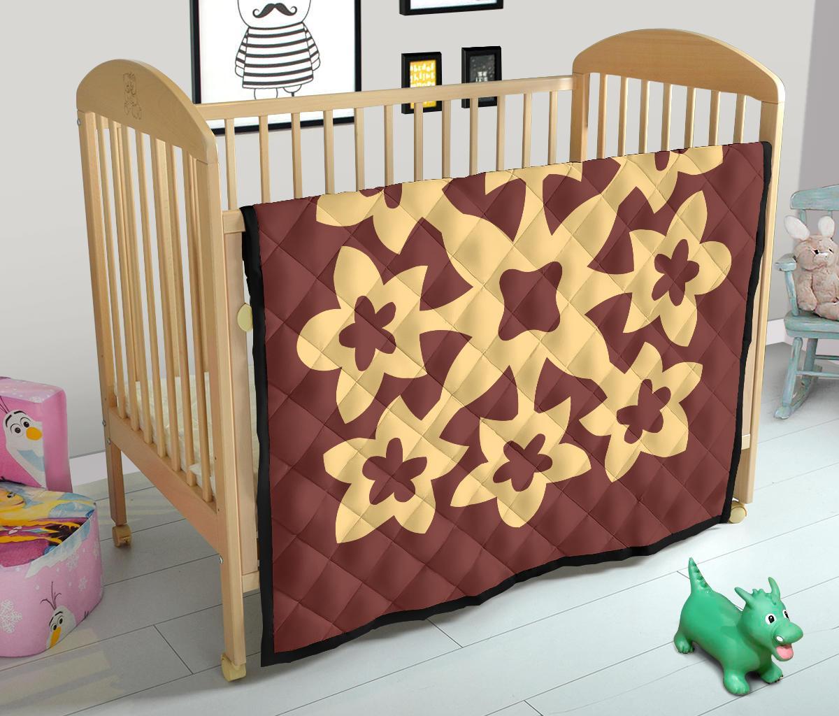 Hawaiian Premium Quilt Royal Pattern - Coral - A1 Style - Polynesian Pride