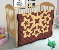 Hawaiian Premium Quilt Royal Pattern - Coral - A1 Style - Polynesian Pride