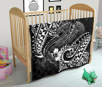 Chuuk Premium Quilt - White Shark Polynesian Tattoo - Polynesian Pride