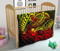 Tahiti Premium Quilt - Reggae Shark Polynesian Tattoo - Polynesian Pride