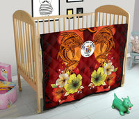 Niue Personalised Premium Quilt - Tribal Tuna Fish - Polynesian Pride