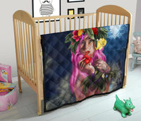 Hawaii Kanaka Colorful Hula Girl Premium Quilt - Dinh Style - Polynesian Pride