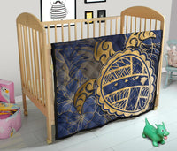 Hawaii Turtle Hibiscus Gold Premium Quilt - Kyn Style - Polynesian Pride