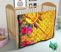 Polynesian Quilts - Vanuatu Symbols With Hibiscus - Polynesian Pride