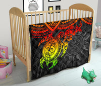 Polynesian Premium Quilt - Polynesian Reggae Turtle - Polynesian Pride