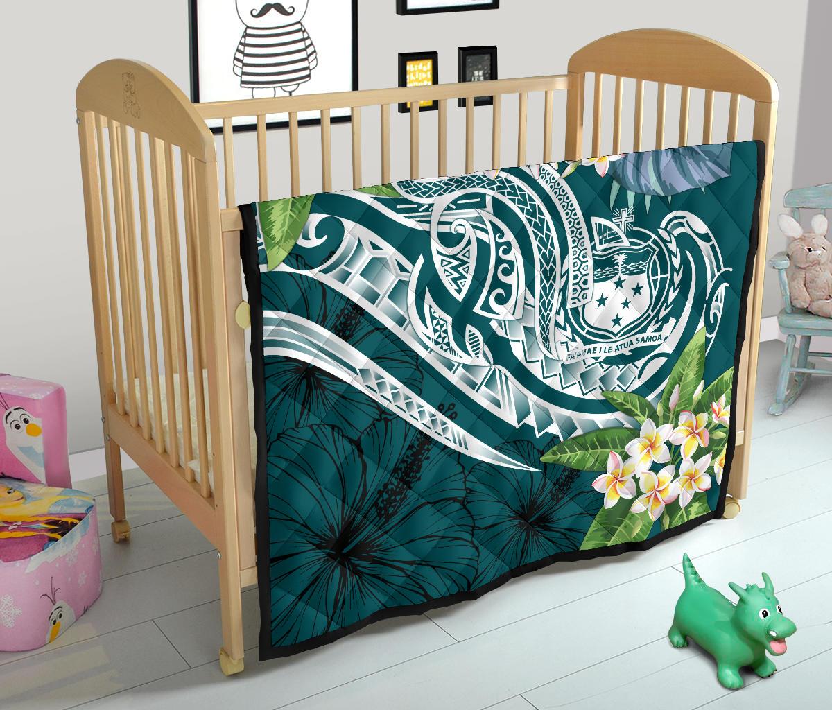 Samoa Polynesian Premium Quilt - Summer Plumeria - Polynesian Pride