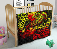 Fiji Premium Quilt - Reggae Shark Polynesian Tattoo - Polynesian Pride