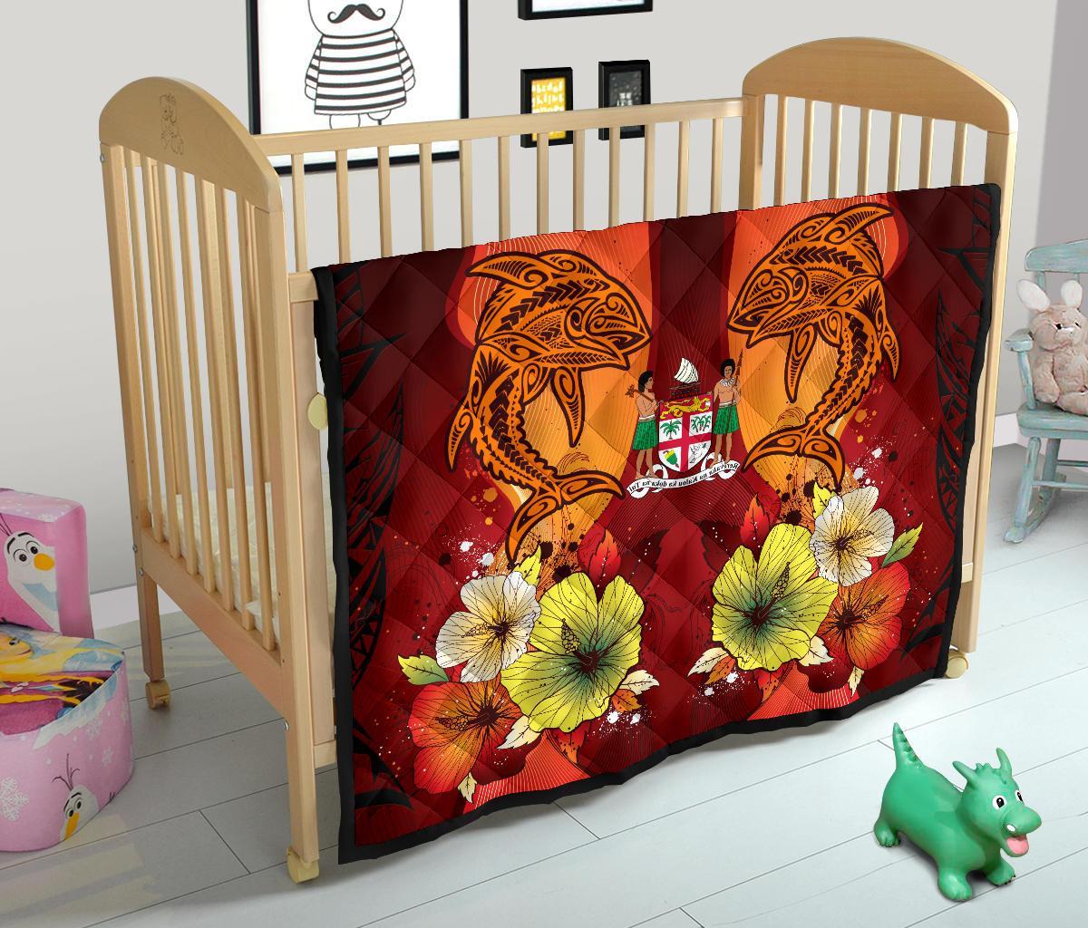 Fiji Premium Quilt - Tribal Tuna Fish - Polynesian Pride