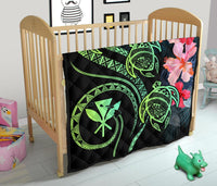 Hawaii Turtle Polynesian Tropical Premium Quilt - Cora Style Yellow - Polynesian Pride