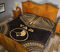 Yap Premium Quilt - Yap Flag Polynesian Chief Gold Version - Polynesian Pride