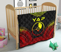 Yap Premium Quilt - Yap Flag Polynesian Chief Reggae Version - Polynesian Pride