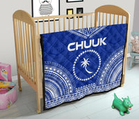 Chuuk Premium Quilt - Chuuk Flag Polynesian Chief Blue Version - Polynesian Pride