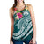 FSM Polynesian Women's Racerback Tank - Summer Plumeria (Turquoise) - Polynesian Pride