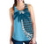 Fiji Tapa Women's Racerback Tank A02 Blue - Polynesian Pride