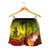 Vanuatu Women's Shorts - Humpback Whale with Tropical Flowers (Yellow) - Polynesian Pride