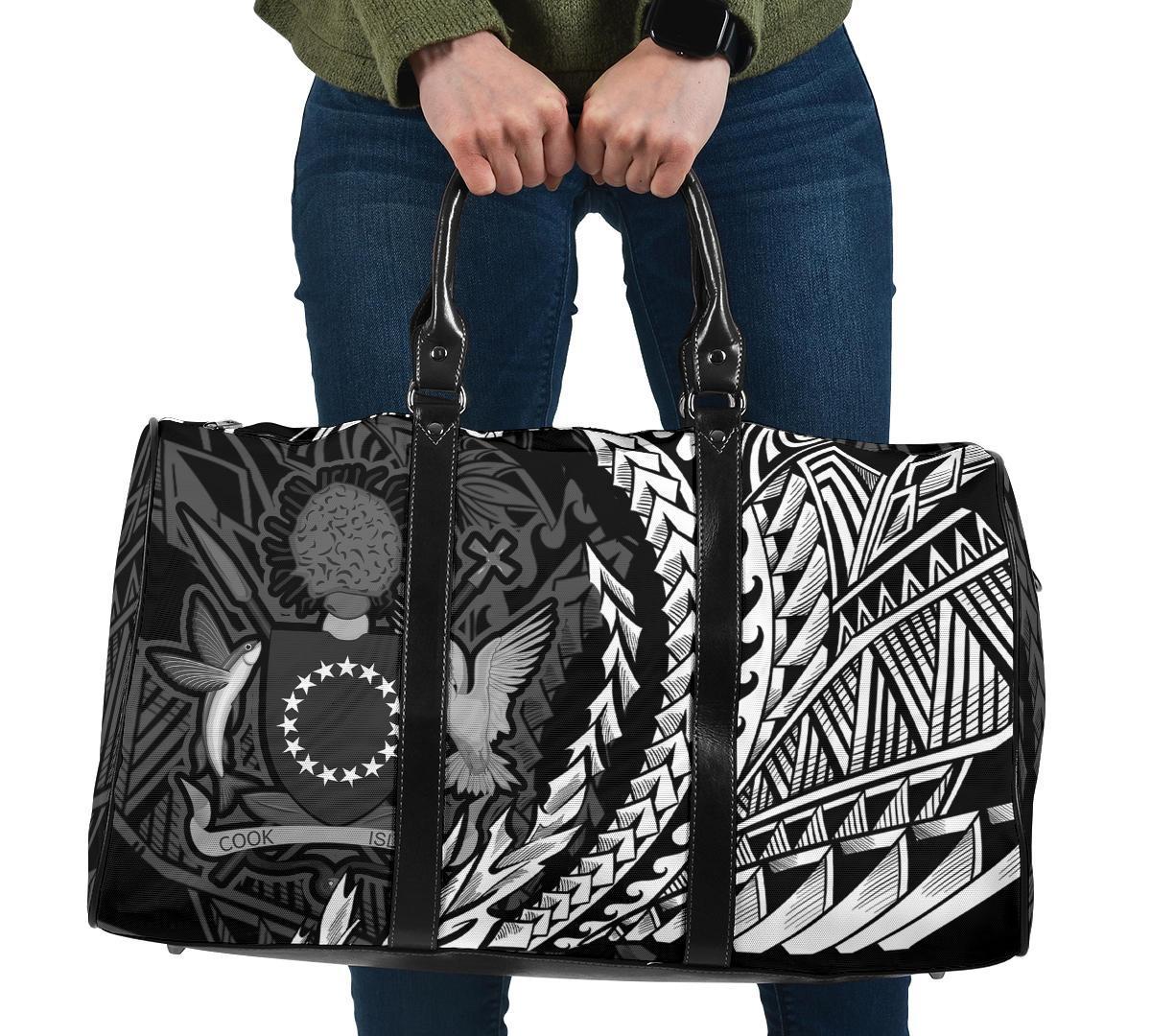 Cook Islands Travel Bag - Custom Personalised Wings Style Travel Bag - Black - Cook Islands One size Black - Polynesian Pride