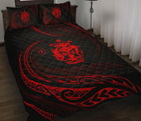 Solomon Quilt Bed Set - Red - Frida Style - Polynesian Pride