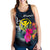 Hawaii Polynesian Women's Racerback Tank - Tropical Flower Blue - Polynesian Pride