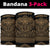 Hawaiian Kanaka Map Bandana 3 - Pack Attack Warrior Gold - Polynesian Pride