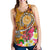 Tahiti Women's Racerback Tank - Turtle Plumeria (Gold) - Polynesian Pride