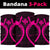 Hawaii Map Polynesian Kanaka Anchor Bandana 3 - Pack - Pink - Polynesian Pride