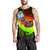 Guam Men's Tank Top - Polynesian Hook And Hibiscus (Reggae) - Polynesian Pride