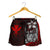 Polynesian Hawaii Women Shorts Red - Turtle with Hook - Polynesian Pride