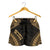 Society Islands Women's Shorts - Polynesian Chief Gold Version Women Gold - Polynesian Pride