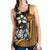 Samoa Polynesian Women's Racerback Tank Gold - Turtle With Hook - Polynesian Pride