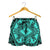 Polynesian Plumeria Mix Turquoise Black Women's Short - Polynesian Pride