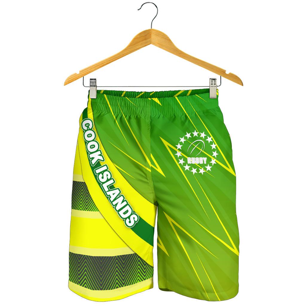 Cook Islands Men Shorts Victorian Vibes Green - Polynesian Pride