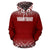 Tonga Custom All Over Hoodie Fog Red - Polynesian Pride