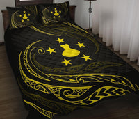 Austral Islands Quilt Bed Set - Yellow - Frida Style - Polynesian Pride