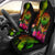 American Samoa Polynesian Personalised Car Seat Covers - Hibiscus and Banana Leaves Universal Fit Reggae - Polynesian Pride