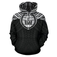 Cook Islands Coat of Arms and Poly All Over Hoodie - Polynesian Pride