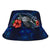 Yap Polynesian Bucket Hat - Blue Turtle Hibiscus - Polynesian Pride