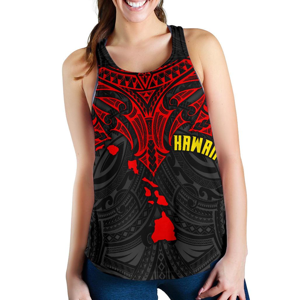 Polynesian Hawaii Women's Racerback Tank - Polynesian Whale Tail - Polynesian Pride