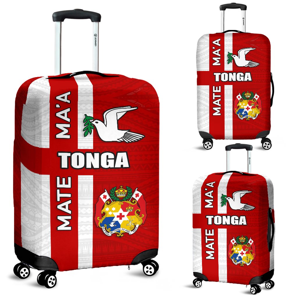 Tonga Rugby Luggage Covers Mate Ma'a Red - Polynesian Pride