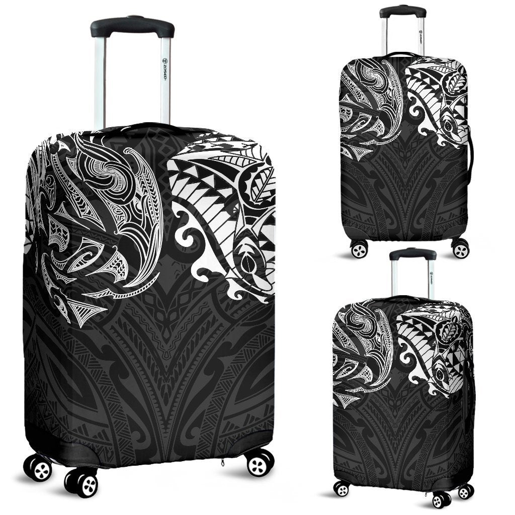 New Zealand Luggage Covers, Maori Polynesian Tattoo White White - Polynesian Pride