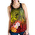 American Samoa Polynesian Women's Racerback Tank - Humpback Whale with Tropical Flowers - Polynesian Pride