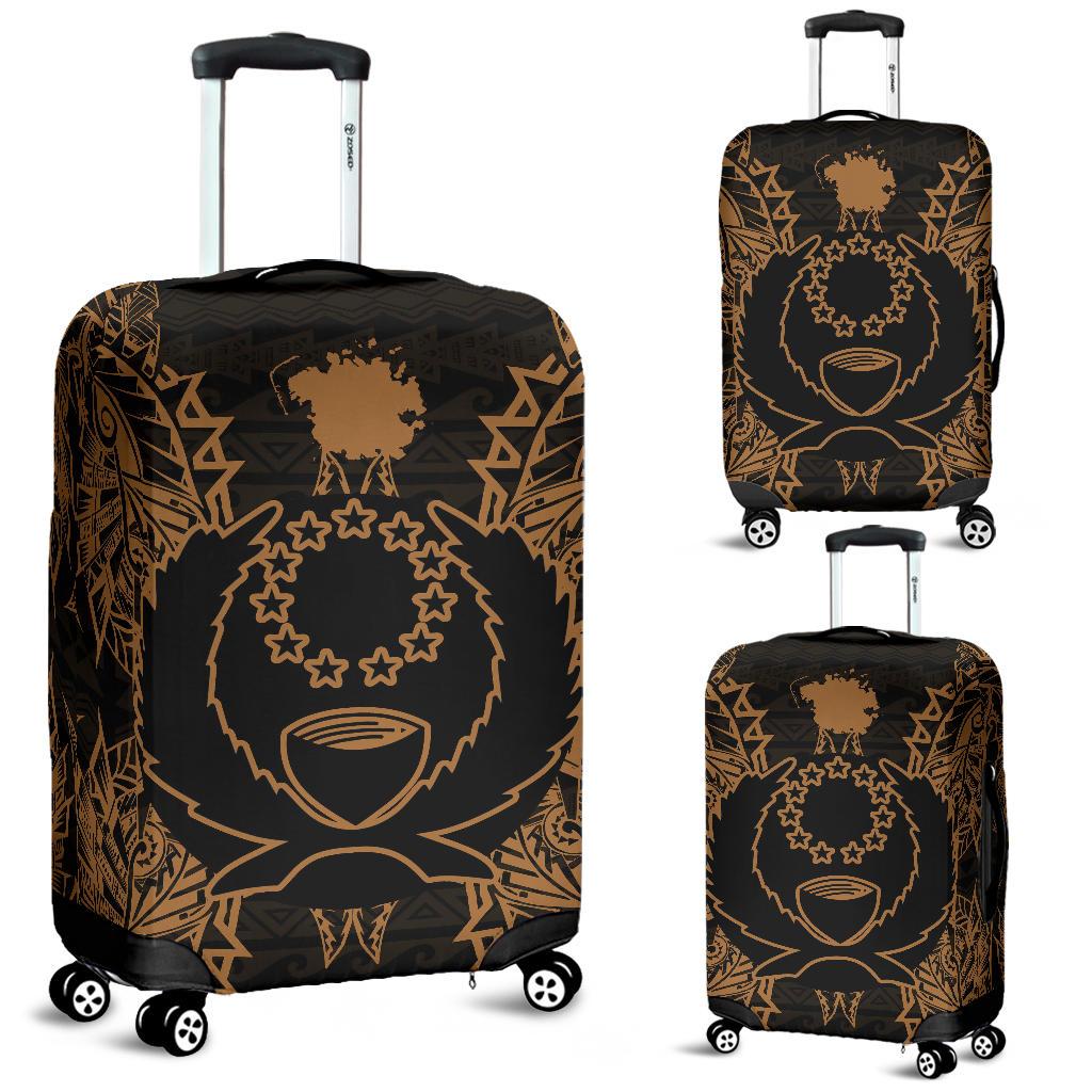 Pohnpei Polynesian Luggage Covers Map Gold Gold - Polynesian Pride