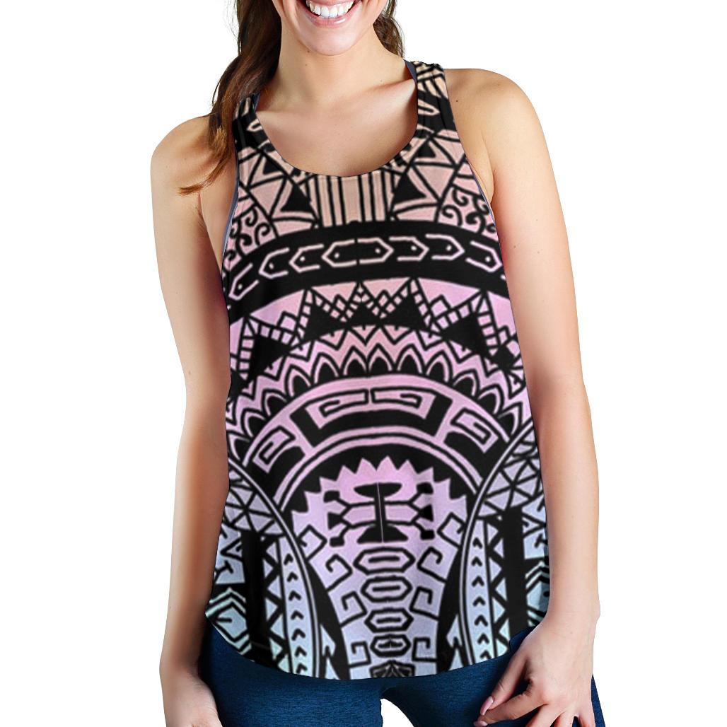 Polynesian Women Racerback Tank Top 10 Black - Polynesian Pride