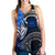 Samoa Women's Racerback Tank - Samoa Seal Wave Style (Blue) - Polynesian Pride