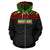 Niue Polynesian Zip up Hoodie Horizontal Reggae - Polynesian Pride