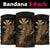 Hawaii Hula Girl Kanaka Hibiscus Polynesian Bandana 3 - Pack - Unique Style Gold - Polynesian Pride