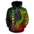 American Samoa Polynesian Custom Hoodie Coconut Reggae - Polynesian Pride