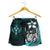 Kosrae Micronesia Women's Shorts Turquoise - Turtle With Hook - Polynesian Pride