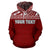 Tuvalu Polynesian Custom Hoodie Horizontal Red - Polynesian Pride