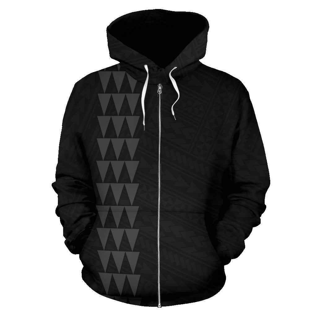 Hawaii Kakau Polynesian Gray Hammerhead Shark Hoodie (Zip) - Polynesian Pride